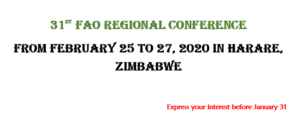 African civil society consultation for the FAO regional conference Harare-Zimbabwe from February 25 to 27, 2020